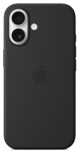 APPLE Silikone-etui med MagSafe til iPhone 16 Sort MYY13ZM/A