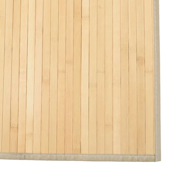 vidaXL Rektangulär matta, ljus naturfärgad, 80x400 cm, bambu