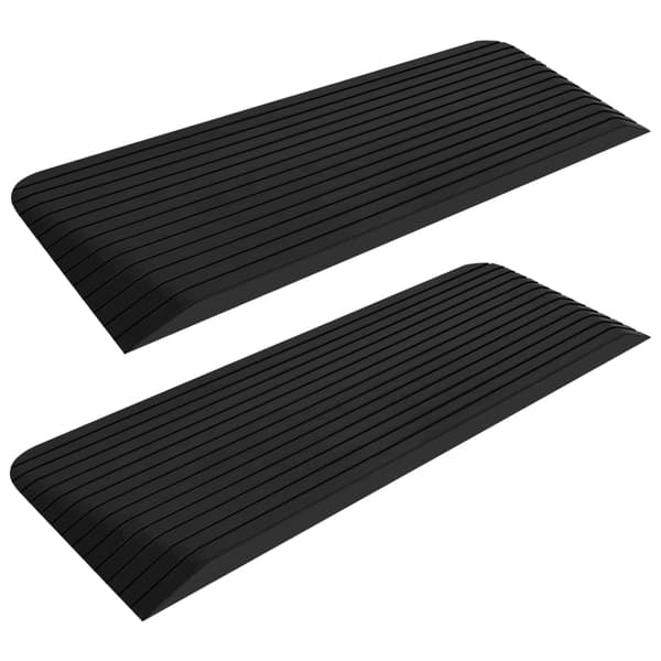 vidaXL Tröskelramper, 2 st, 110x41x5 cm, gummi