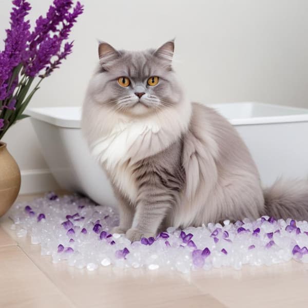 Mersjö Lavendel silikonisilitys kissoille 8x3,8L