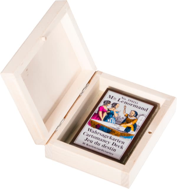 PIATNIK LENORMAND Lyckokort i trälåda