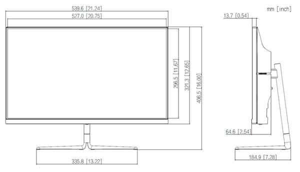SKÆRM HDMI, DP, LYD LM24-E231 23,8" DAHUA