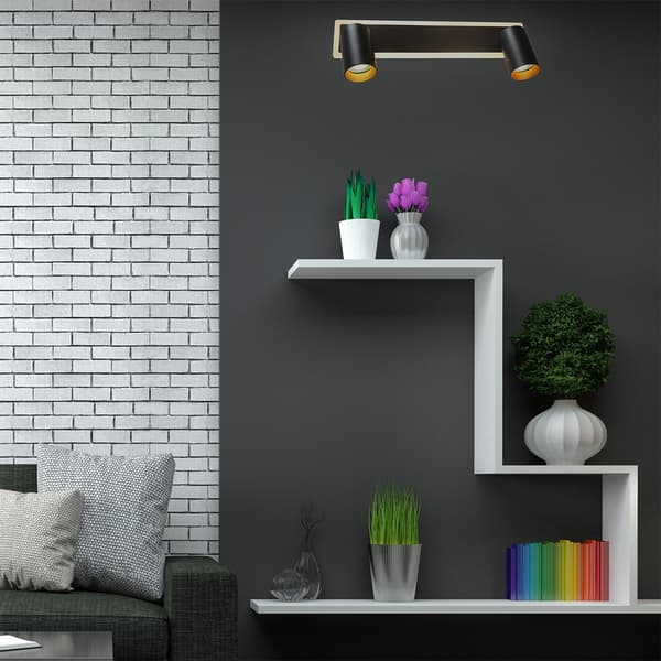 PARMA LED-PANDELAMPE SORT LYS PRESTIGE LP-0612/2WS BK