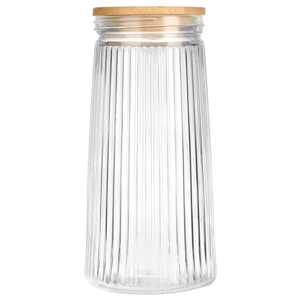 Glaskrukker til tørrevarer med låg og forsegling 1,4 l 3 stk.