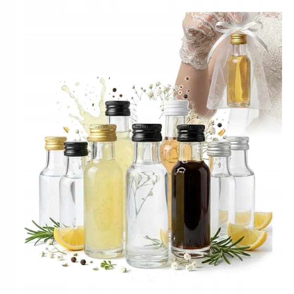 10x DORICA glasflaskor 20ml bröllopsflaska bröllopspresent till gäster