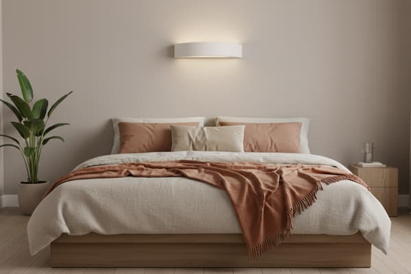 Trävägglampa LEJA Halvplafond Vit Matt