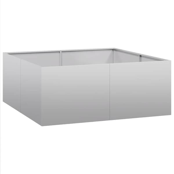 vidaXL Blomkruka 100x100x40 cm galvaniserat stål