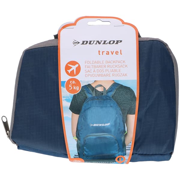 Dunlop - Kokoontaitettava reppu (Sininen)