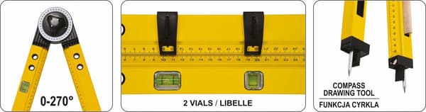 VOREL JUSTERBAR BYGGEVINDEL 500 mm