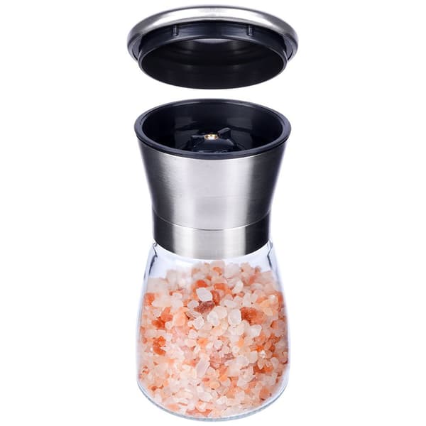 Peber- og saltkværn i glas 2 stk. 13,5 cm