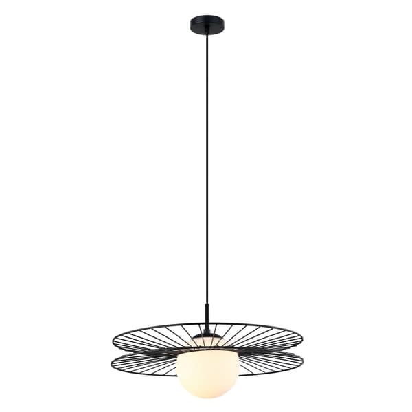 HÆNGELAMPE SANDY 1 E27 SORT ITALUX MDM-4002/1 BK