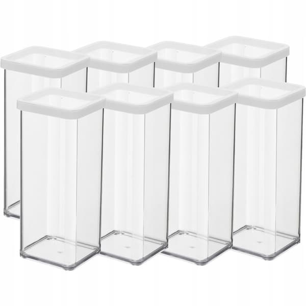 Rotho LOFT godbidsbeholder 8x1,5 l hvid