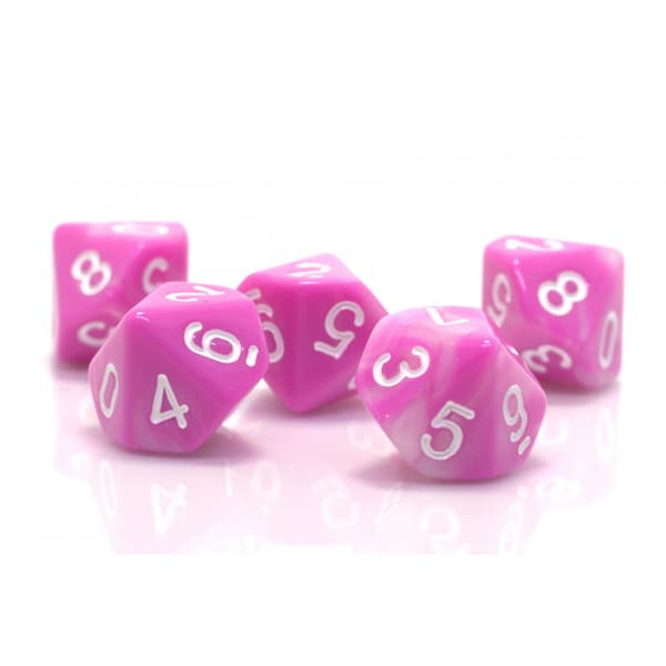 RPG-noppa Kymmensivuinen D10 Prinsessanoppa 0-9