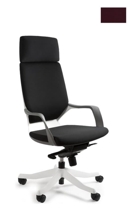 Apollo BL403 kontorsstol vinröd/vit