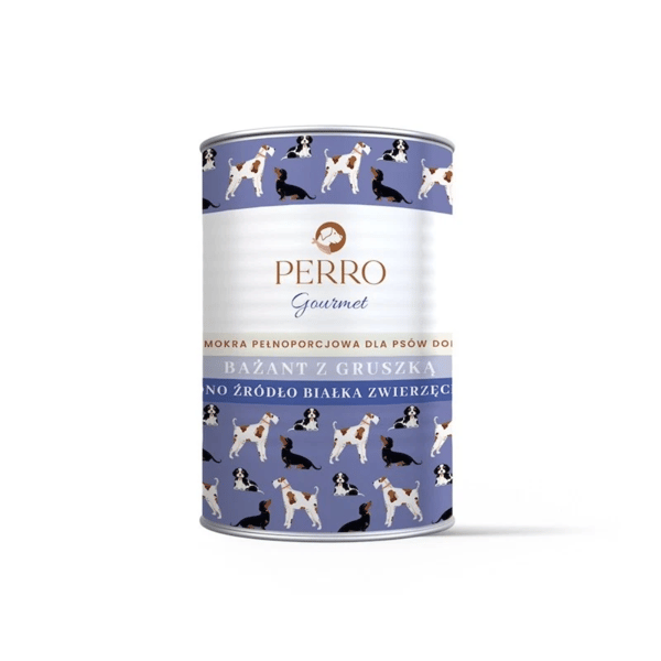 PERRO Gourmet Fasan med Päron våtfoder för hundar 6 x 400 g