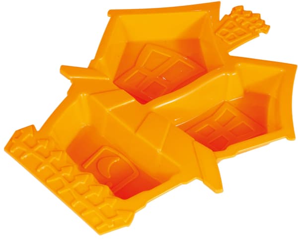 Plastbricka för snacks spökhus 32x26 cm
