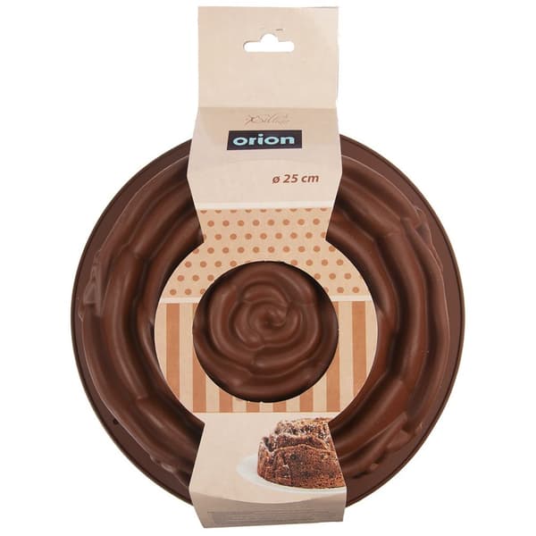 Sillinie rosenform silikone brun 25 cm