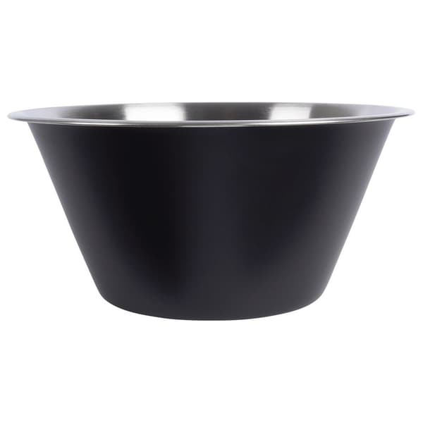 Stålkøkkenskål sort 22 cm, 2 l