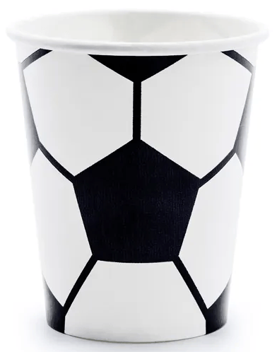 FODBOLD Kopper Fødselsdag VM 260ml 6 stk.