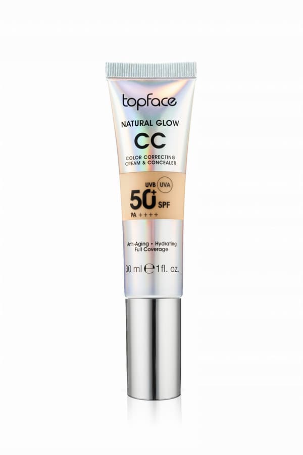 Topface - CC Natural Glow Cream&Concelar 002 Varm Beige
