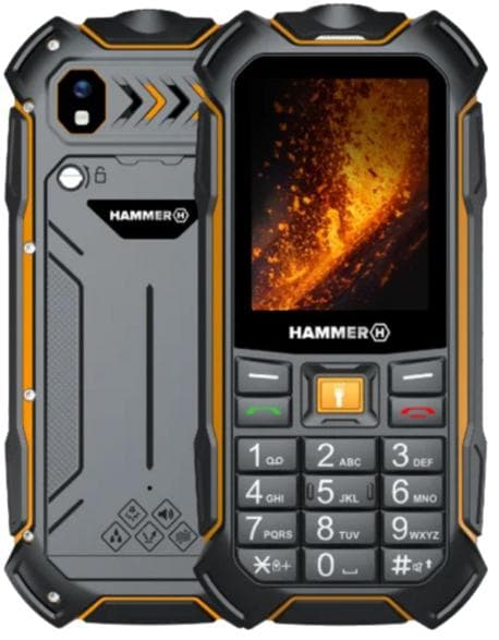 Mobiltelefon HAMMER Boost 2 LTE Sort-orange