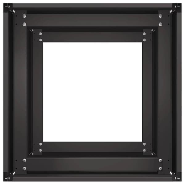 vidaXL urtepotte sort 40x40x80 cm koldvalset stål