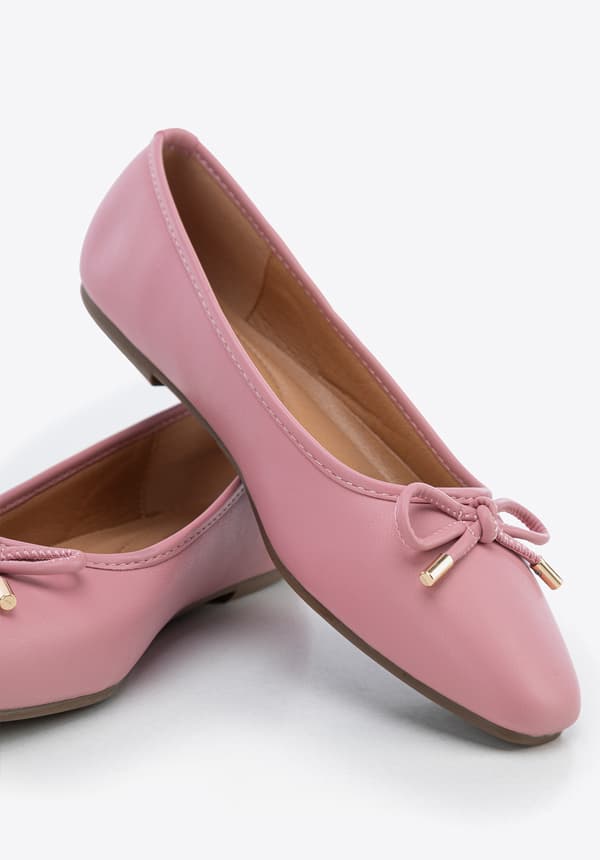 Wittchen Dames Balletsko i Lys Pink Økologisk Læder