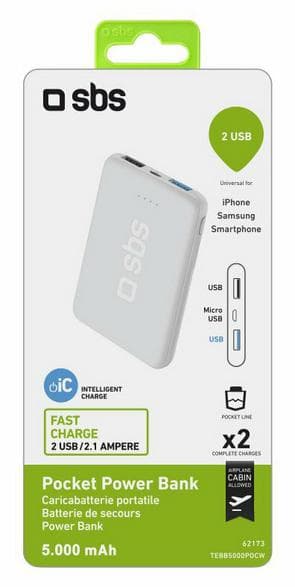 Powerbank SBS 5000 mAh – Vit