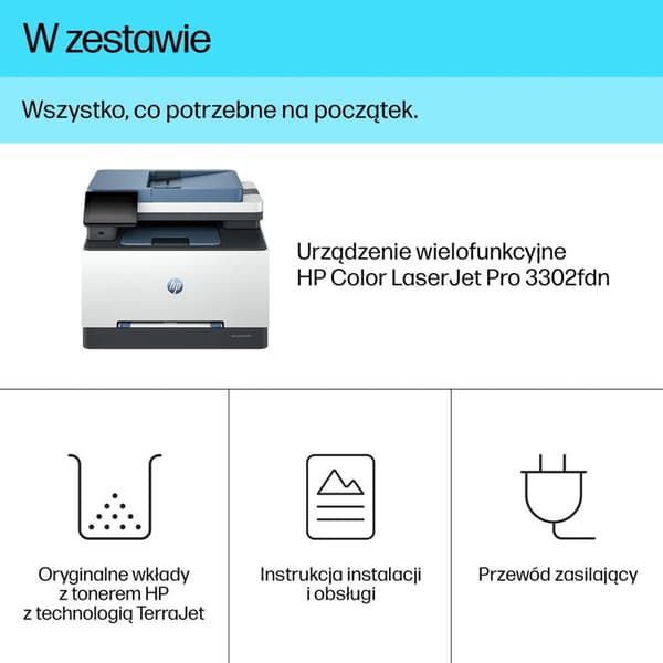 HP Color LaserJet Pro 3302fdn -monitoimitulostin