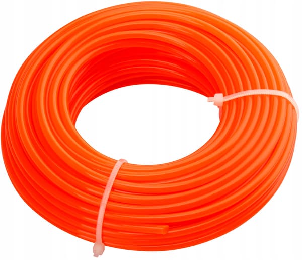 Orange rund trimmerlina 3mmx15m för klippning 1 st.