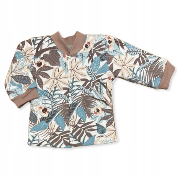 Kaftan 104 barnblus med ståkrage och koalaprint