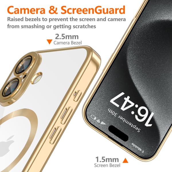 TECH-PROTECT MAGFLEX MAGSAFE IPHONE 16 SKINNENDE GULD