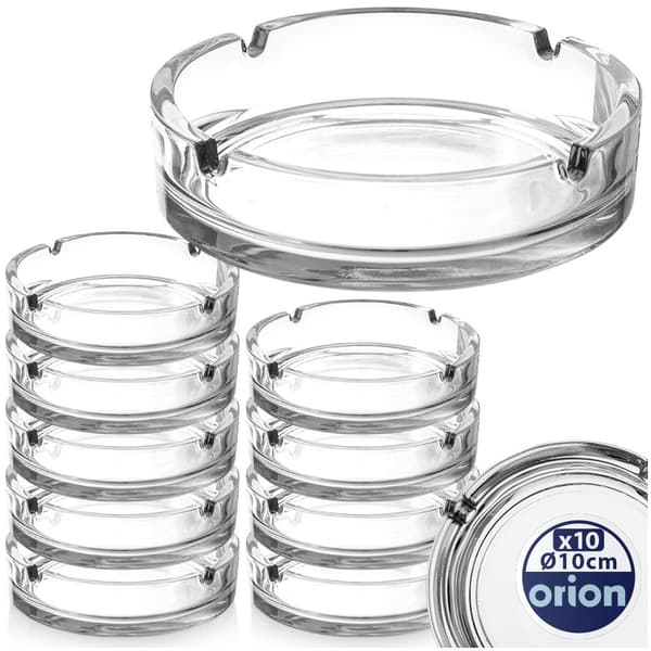 Glas askebæger rund 10 cm 10 stk.