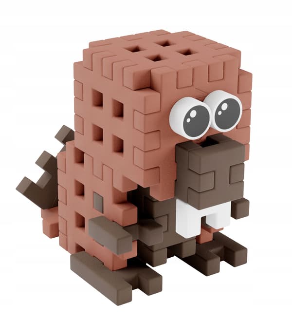 Marioinex Mini Waffle POKET PETS - BÓBR sæt