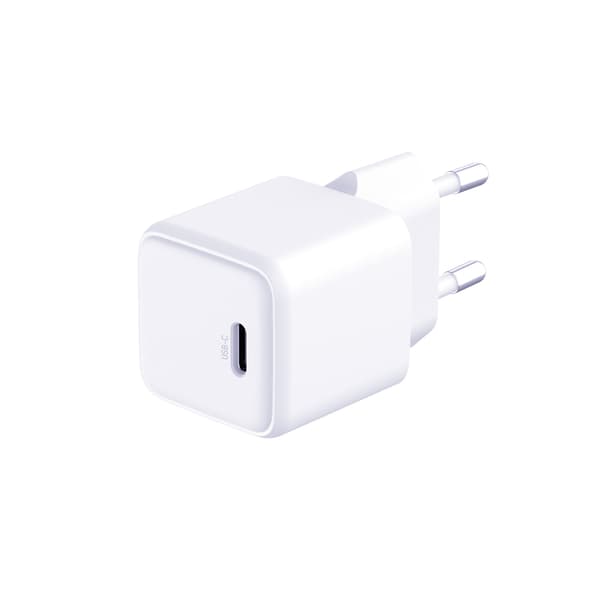 Tillbehör - 3mk Hyper Charger PD 25W+USB-kabel C till C Vit