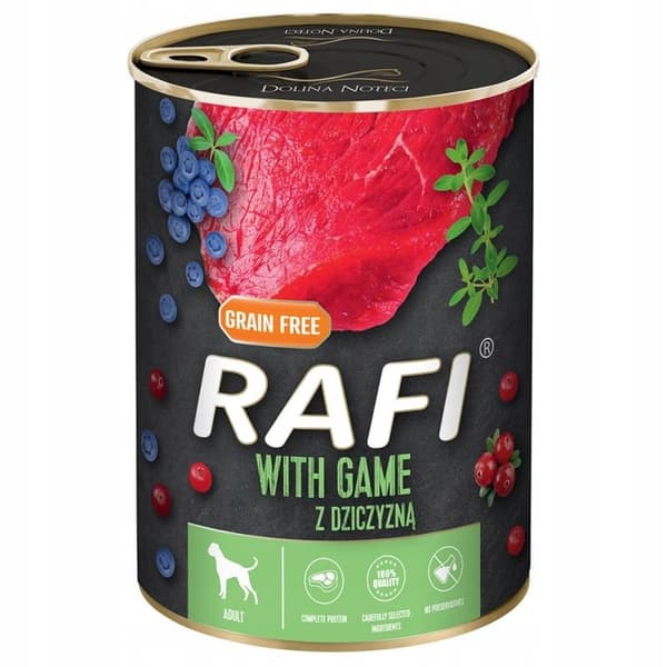 Dolina Noteci RAFI vådfoder til hunde med vildt 24x400g