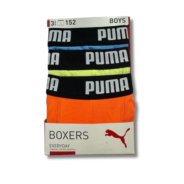 Poikien bokserit Puma BOXER 3-PACK 93580705 r 152