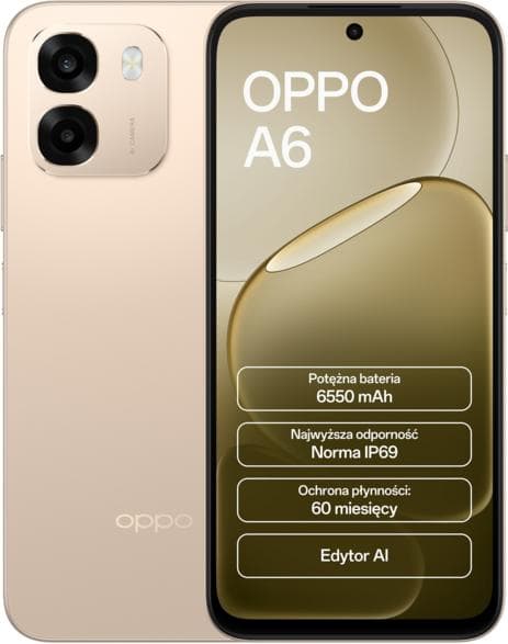 OPPO A6 4G (LTE) Smartphone 6GB/256GB Guld