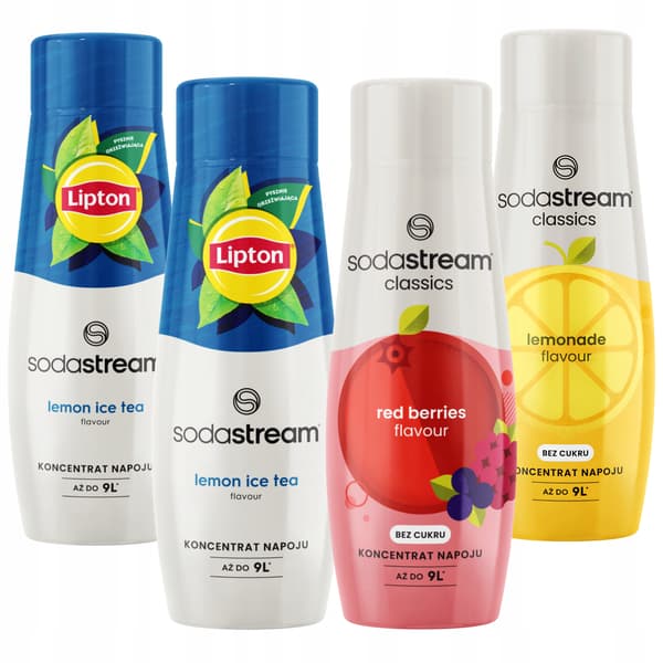 Sodastream sirap 2x Iste Citron + Röda Bär + Lemonad