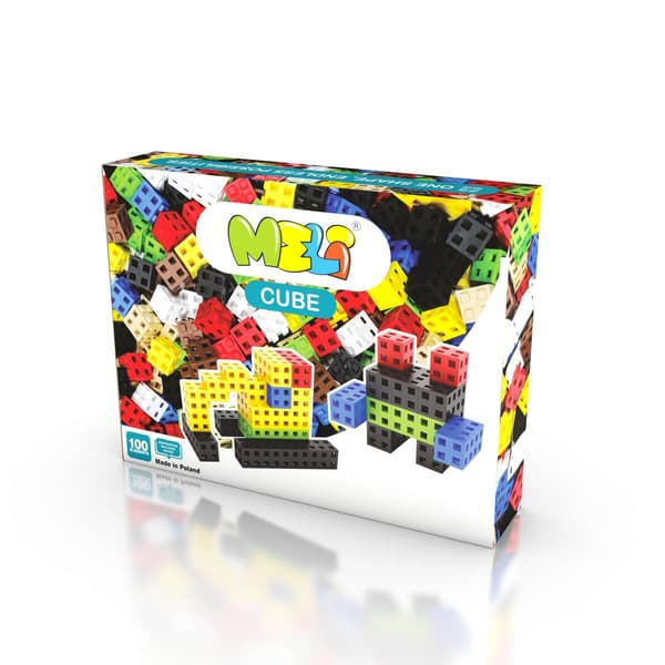 Sæt med byggeklodser - Meli Cube 100 stk.