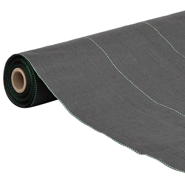 vidaXL antiukrudts agrotekstil, sort, 4x25 m, PP