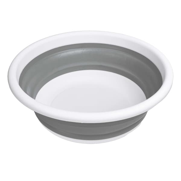 Pyöreä kulho 37 cm valkoinen ja harmaa ELBA COMPACT 9 litraa