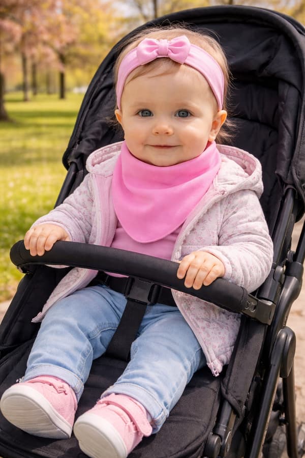 Triangulär halsduk BANDAM bomull korall