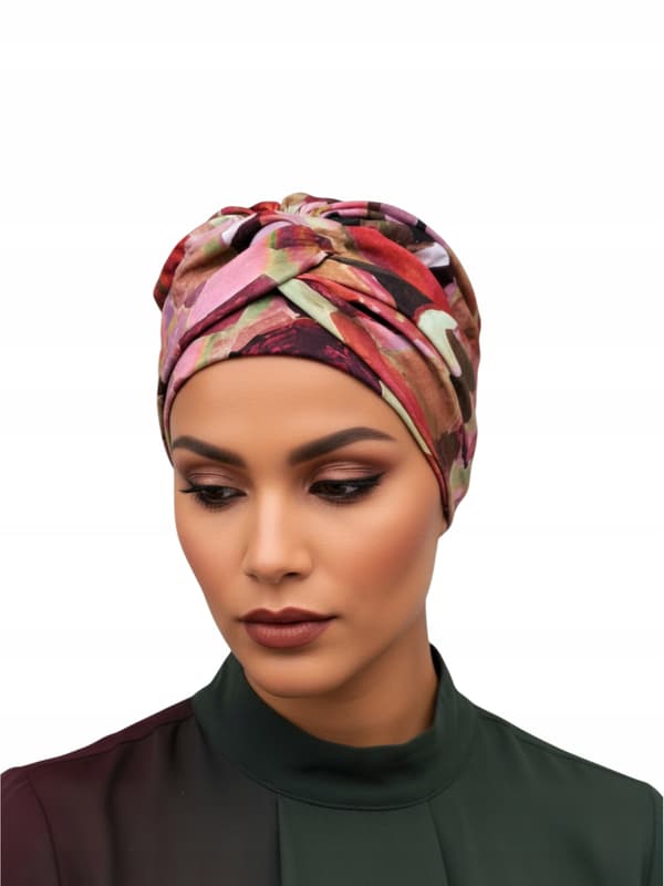 Stilfuld turban Sara 548, selv efter kemoterapi, den bedste beskyttelse og komfort