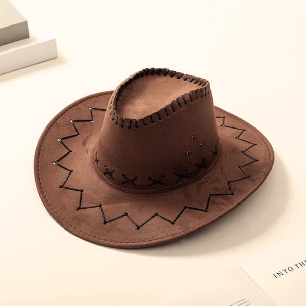Brun cowboyhatt