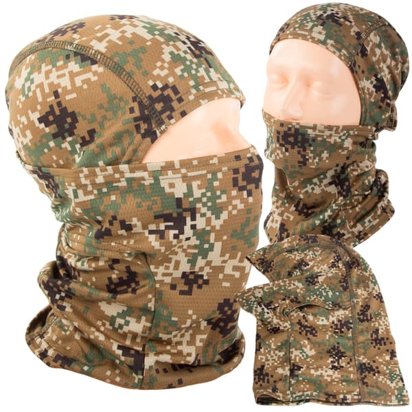 Balaclava kamuflage brun (500)