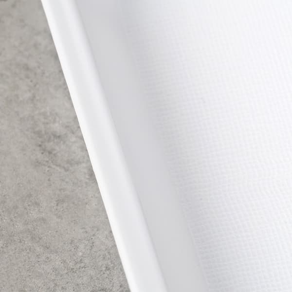 Hvid plastbakke til servering 45,5x35,5 cm