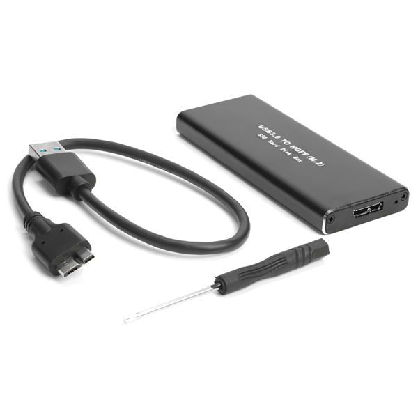 Levynkotelo adapteri M.2 NGFF USB 3.0 SSD SATA III levyslotti