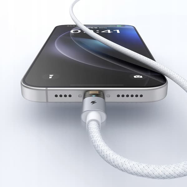 MCDODO USB-KABEL HURTIGOPLADNING TIL IPHONE LIGHTNING PD 36W 1M LED HVID