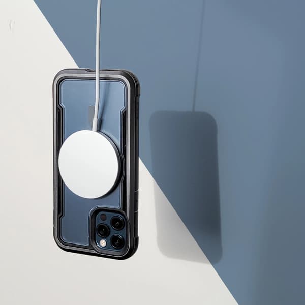Raptic X-Doria Secure Case iPhone 14 med MagSafe-skyddsskal blå